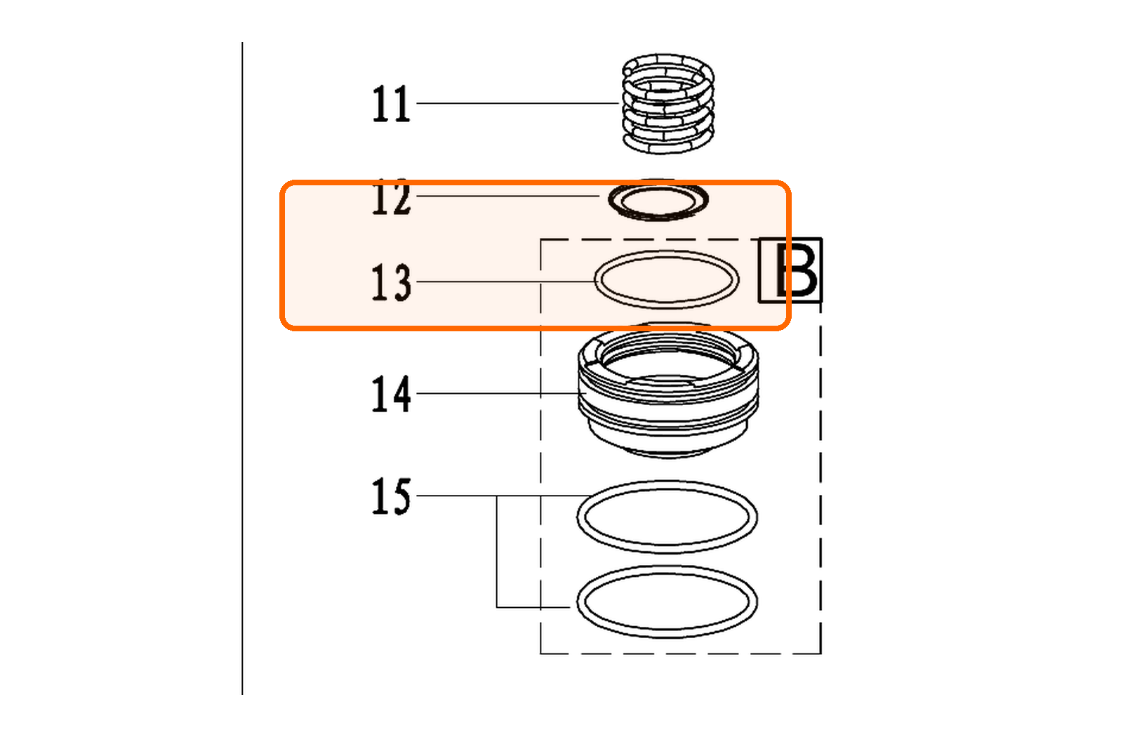 Уплотнительное кольцо Ø41,5 × 2,6