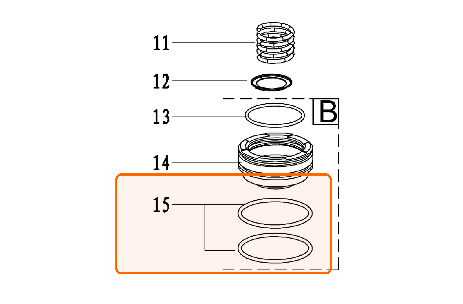 Уплотнительное кольцо Ø56,5 × 2,65