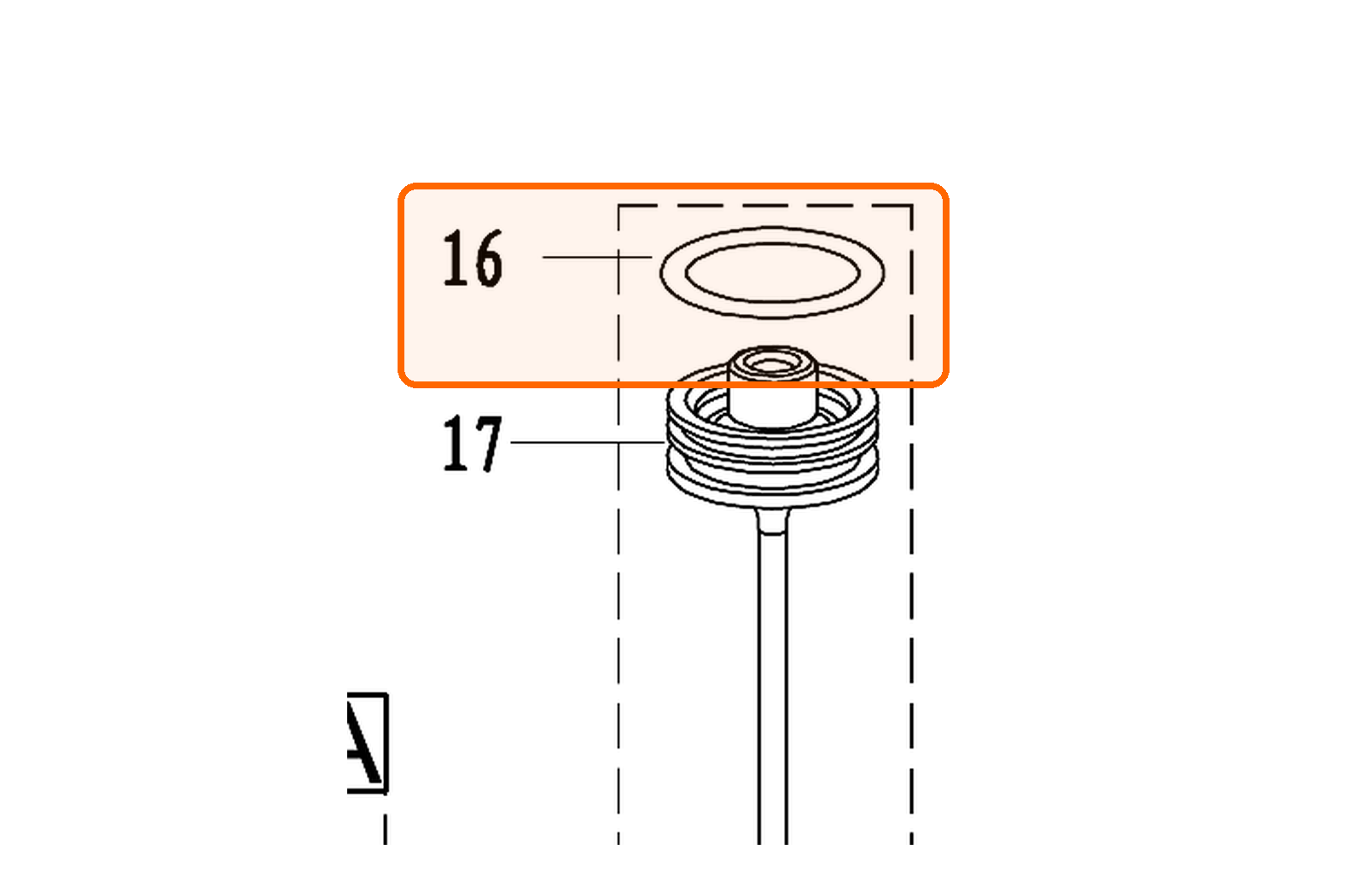Уплотнительное кольцо Ø44,5 × 3,5