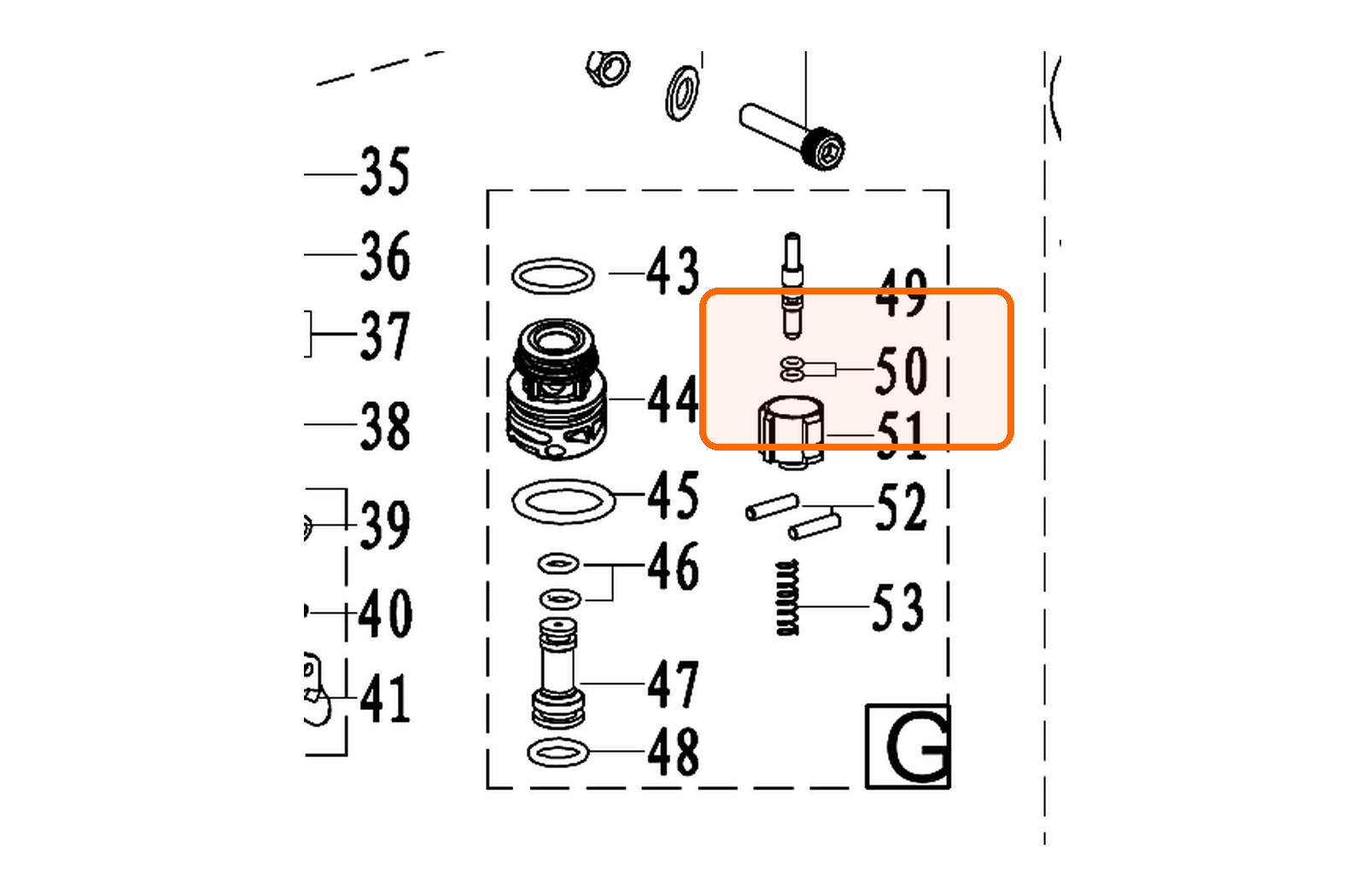 Уплотнительное кольцо Ø2,5 × 1,4