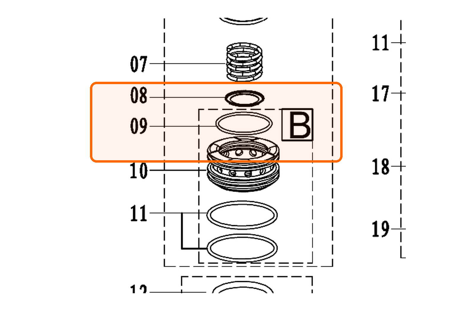 Уплотнительное кольцо Ø47,6 × 3