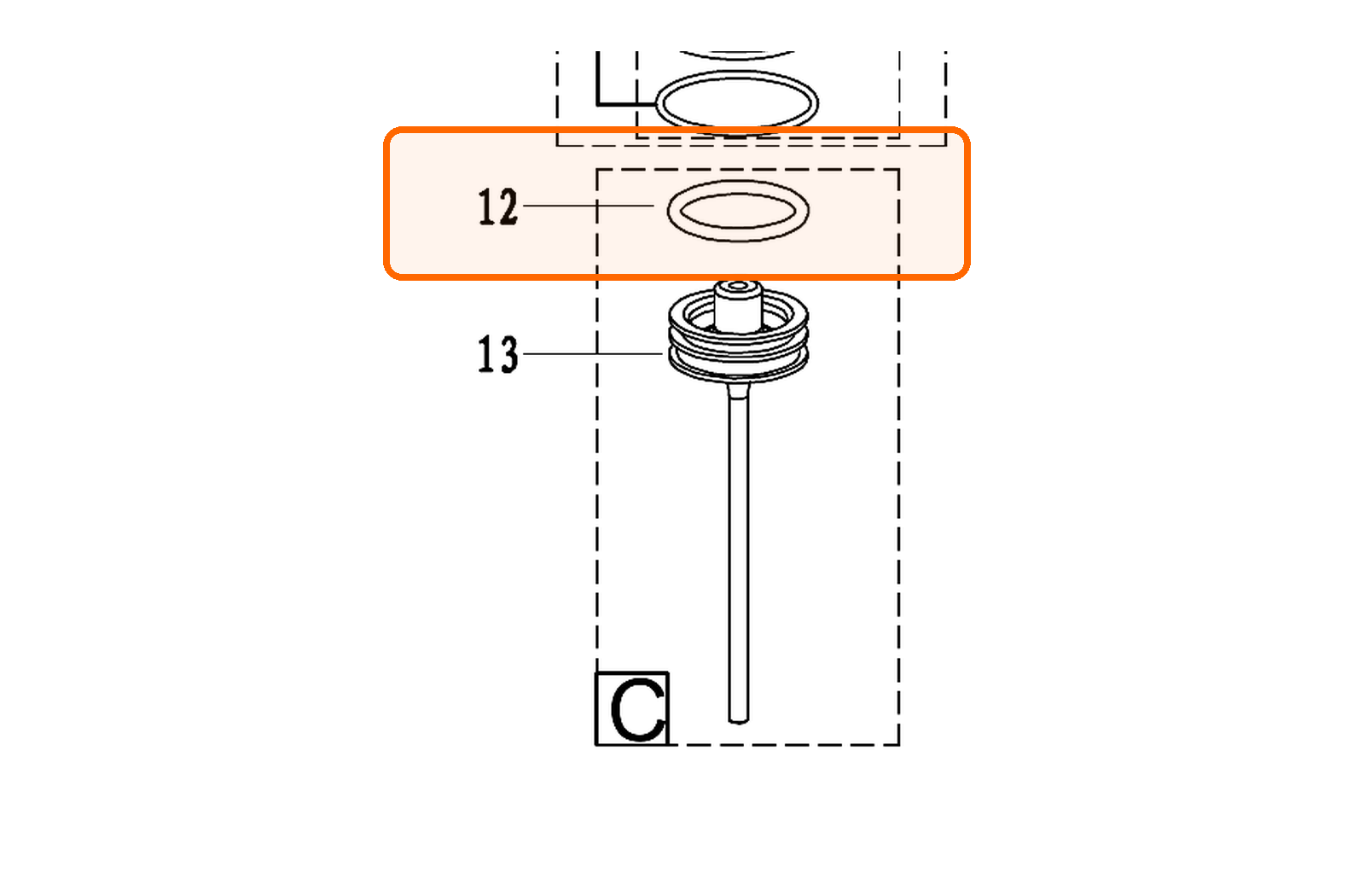Уплотнительное кольцо Ø52,5 × 5